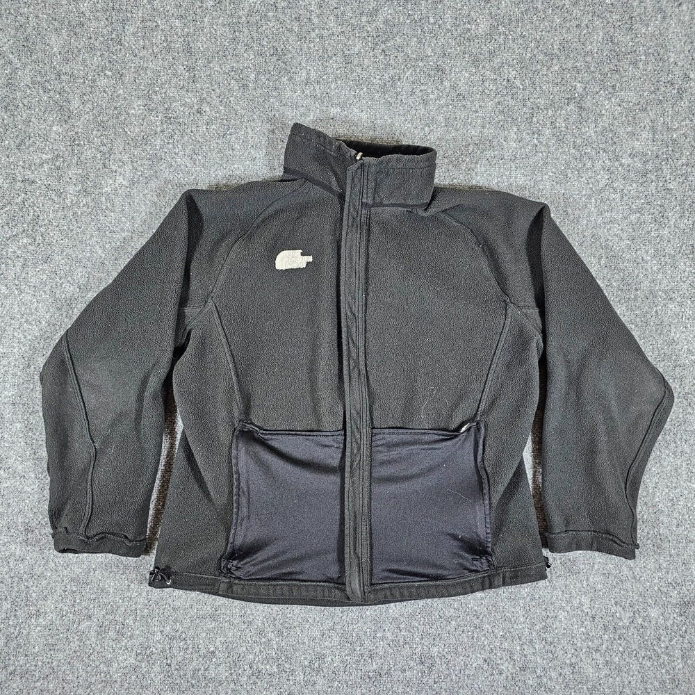 The North Face Reversible Fleece Zip Up Jacket Black Men's Size Large Outdoors - Picture 2 of 7